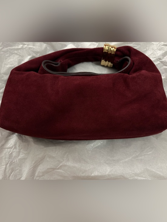 Madewell Handbags - Madewell Mini Pouch in suede - Cranberry NWT